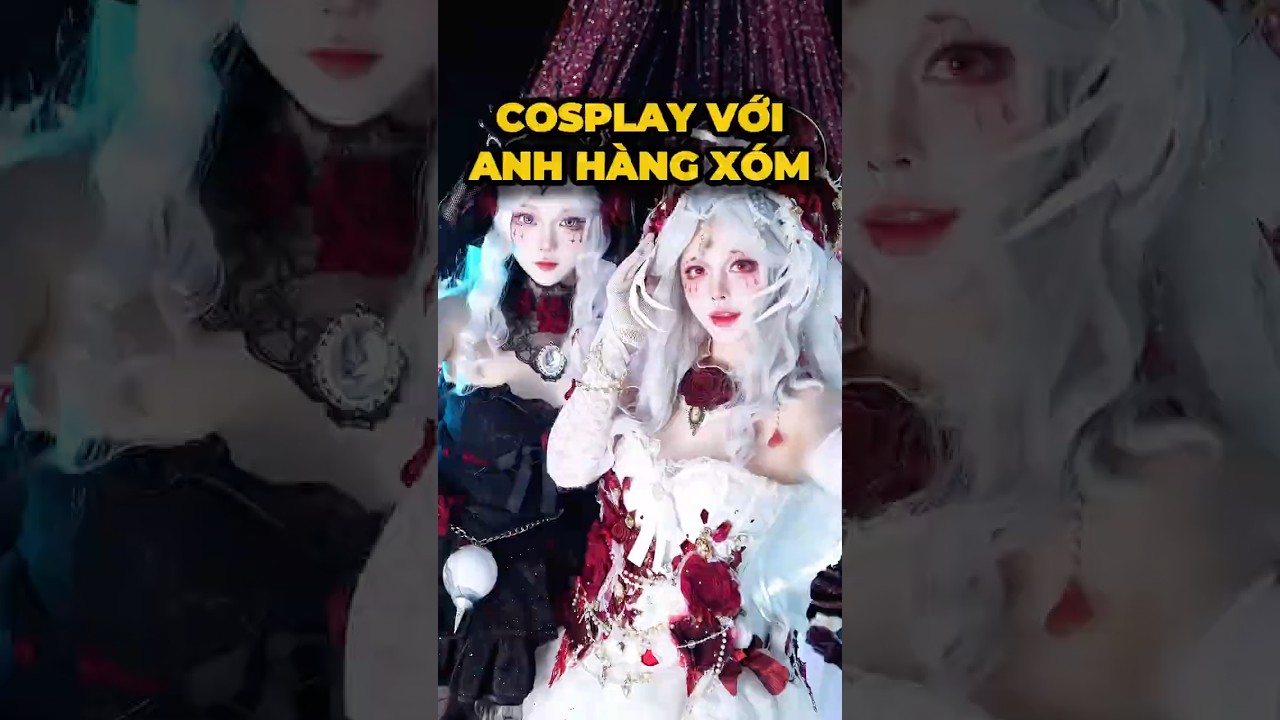 Thi xem ai xinh hơn với anh hàng xóm nhưng kết quả lại... #cosplay #shorts #minnacosplay