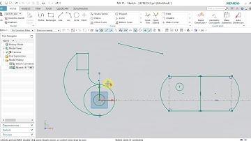 Học NX CAD Online - Bài 7 : Sketch Constraints - Các lệnh ràng buộc hình học