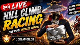 🚗 HILL CLIMB RACING LIVE 🔴 | Crazy Hills + Pro Gameplay 😱 screenshot 2