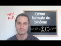 Sommes 2  dmonstration de la formule du binme de newton