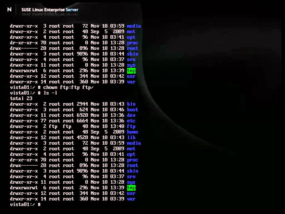 Установка Pure-FTPd на SLES10SP3