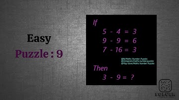 Easy Level - Puzzle 9 - Solutions - Math Number Puzzles - Puzzle Games - Solver by JT