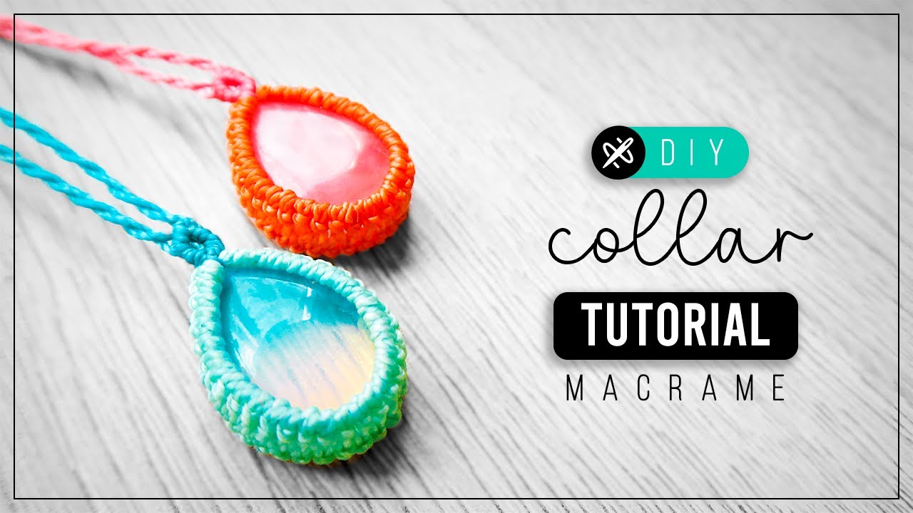DIY Collar Engarce » 💎  tutorial | como hacer collar con piedra de hilo | diy ● Stone Necklace #269