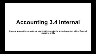 Level three Accounting 3.4 | Report tutorial + Tips & Tricks