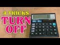 4 Ways to Turn off a Normal School Calculator Citizen CT-512