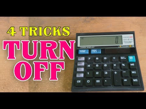 Video: 6 Ways to Turn Off Normal Calculator