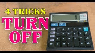 4 Ways to Turn off a Normal School Calculator Citizen CT-512