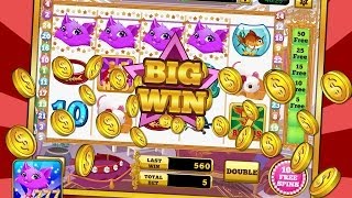 Kitty Cat Slots App Review on iPad Air screenshot 1