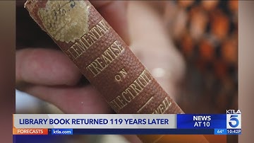 Extremely overdue book returned to library 119 years later