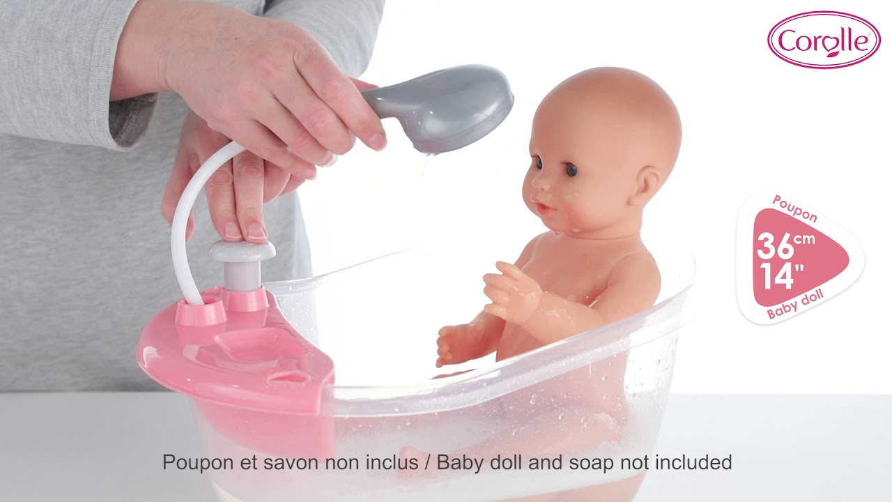 Baignoire pour poupon entre 30 et 36 cm Corolle 👶 