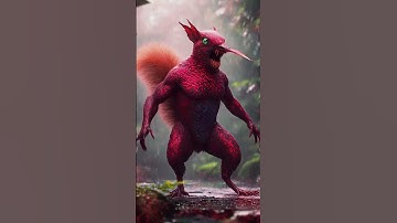 AI-Generated Hybrid – The Squirrelibri! #hybrid #animals #ai #fusion #shorts