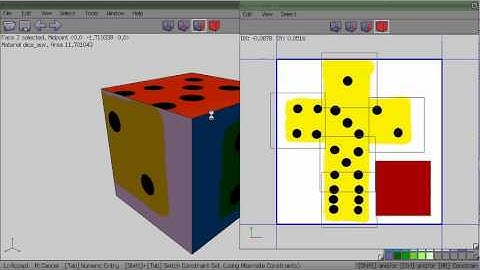 Wings3d: UV Map - The basic - Unfolding (Part 2)