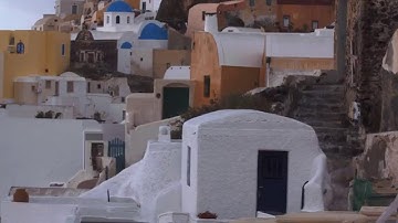Santorini Oia in the Rain