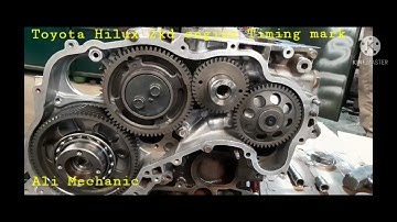 Toyota hilux 1kd 2kd engine Timing mark
