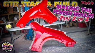 How To Make Fiberglass Fender Molds. Part 2 of 2. Sky-gea build: Part 9