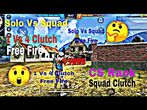 Solo Vs Squad | Solo Vs Squad Gameplay Free Fire Free Fire | 1 Vs 4 ...