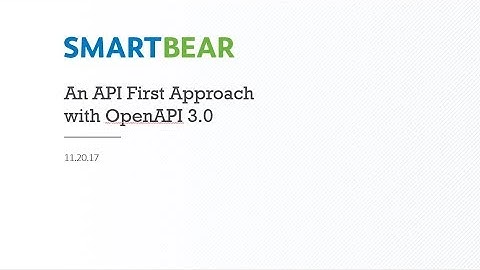 Adopting an API First Approach with OpenAPI 3.0