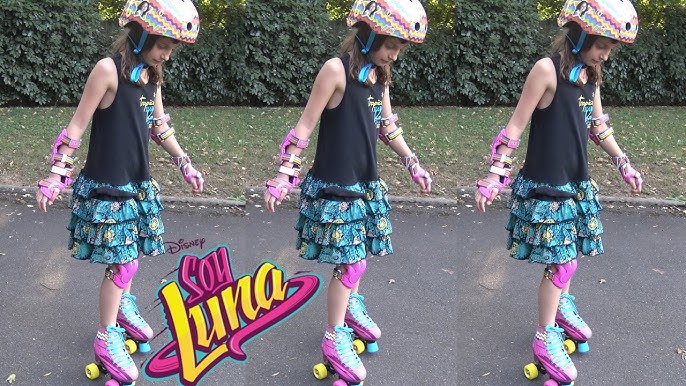 SOY LUNA DISNEY : On découvre les rollers et les protections