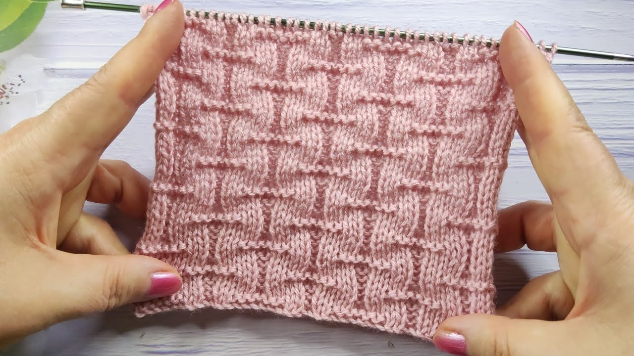 Easy Knit Stitch Pattern | Einfaches Strickmuster | Punto semplice ai ferri | Point de tricot simple