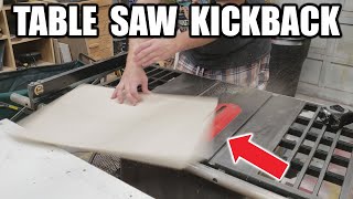 Table Saw Kickback Caught on Camera!