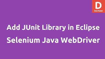 Adding JUnit library in Selenium Java Project