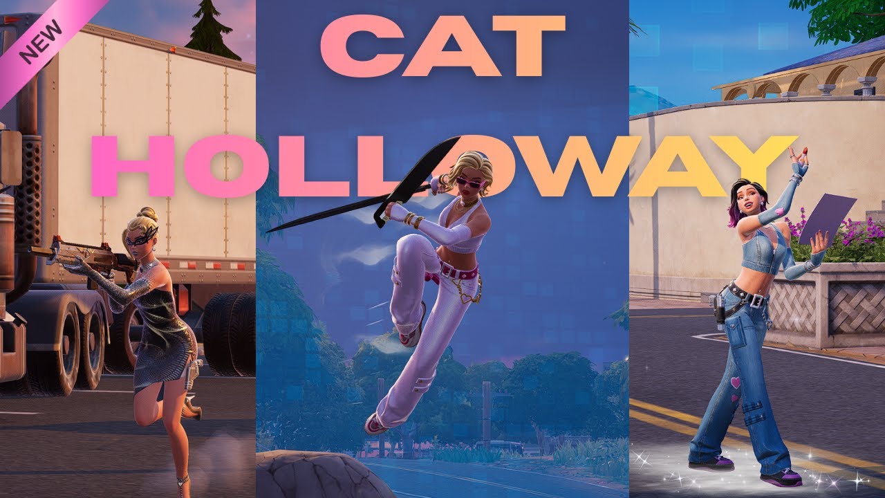 *NEW* Cat Holloway skin Gameplay in Fortnite! - YouTube