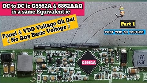 Led tv Panel & VDD Voltage Ok But |NoAny Besic Voltage AVDD VGL VGH VCOM Not available|ST3151A04-8