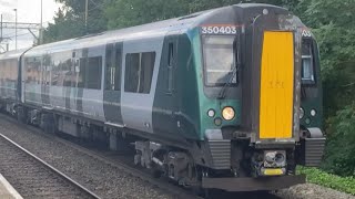2nd London NorthWestern Class 350 stopping and leaving Penkridge #train #viral