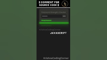 Password Strength Checker || HTML CSS JS ||  #html #webdesign #coding #shorts