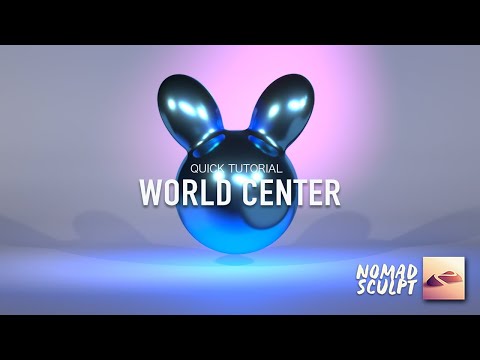 Fix Symmetry by moving your model to WORLD CENTER | Nomad Sculpt Quick Tutorial