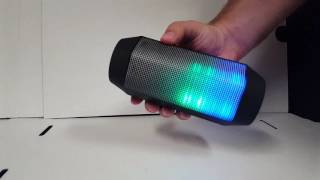 Ematic Speaker Base with Built-in Subwoofer and Bluetooth Craig Electronics Color Changing Bluetooth Speaker (CMA3594)