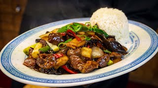 Asiatisches Rindfleisch mit Pilzen und Zwiebeln | & Alternativen zum chinesischen Kochwein?