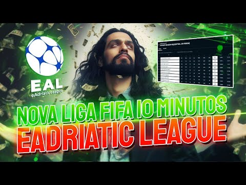 ?✅ NOVA LIGA FIFA 10 MINUTOS: COMO LUCRAR NA EADRIATIC LEAGUE! COMO ANALISAR A NOVA LIGA! #JesusTips