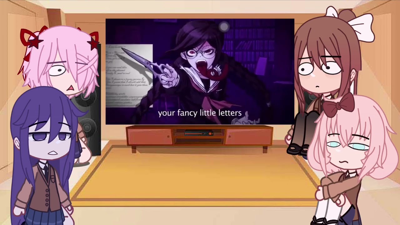 Doki doki react to rap battle yuri vs toko gacha club [Xing_Lonk