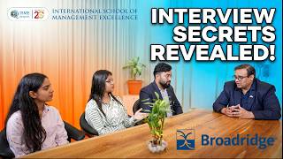 How 3 Students Cracked jobs at Broadridge | The Blueprint #ismebangalore