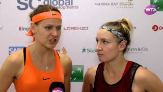 Celebrity My Performance | Mattek-Sands & Safarova defeat Garcia & Mladenovic | 2016 WTA Finals Semifinals Profile