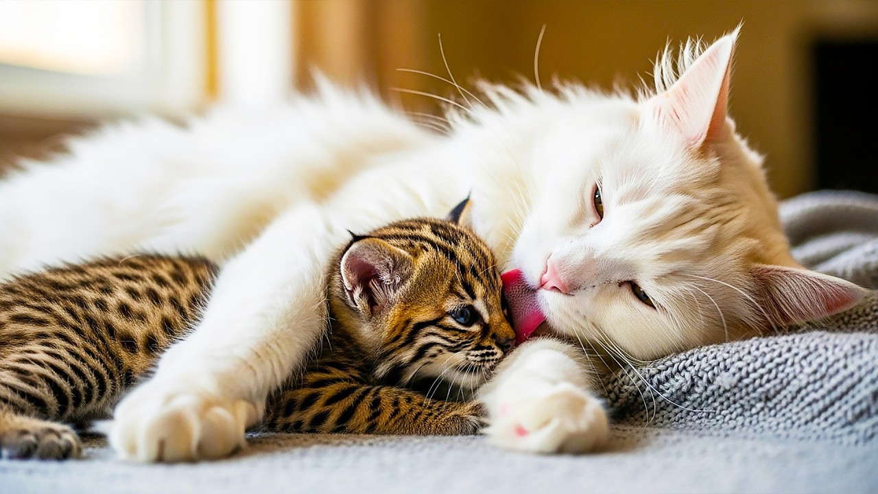 Housecat Steps In to Raise an Orphaned Bobcat—This Kitten Finds Comfort in the Most Unexpected Place