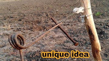 how to make wire tensioning system || Fence wire tensioner