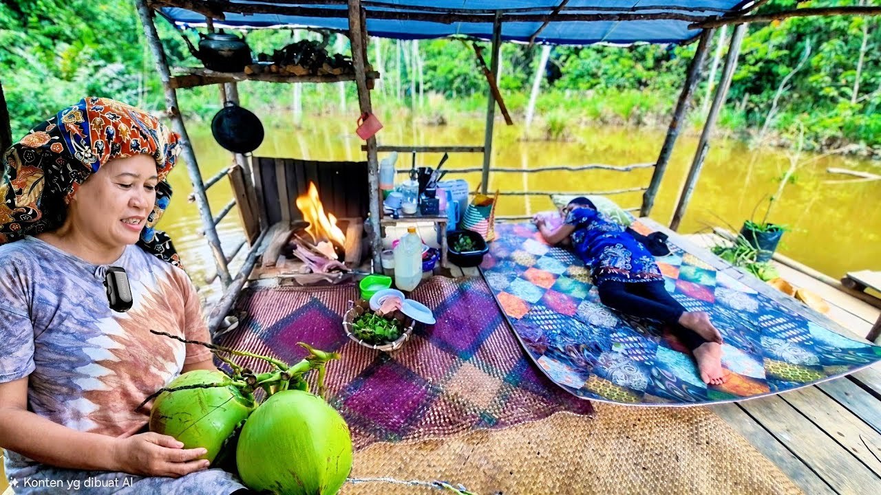 Petualangan Memasak Makanan Dayak Bersama Mama di Pondok Apung Kami
