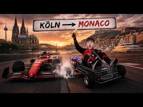 Driving to Monaco by go-kart