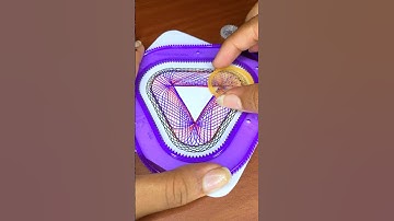 スピログラフ魔法 ✨ Satisfying Spirograph Pattern Reveal #shorts