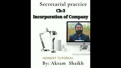 Incorporation of company ll STD 11th SPCC - CH-3 ll characteristics of company