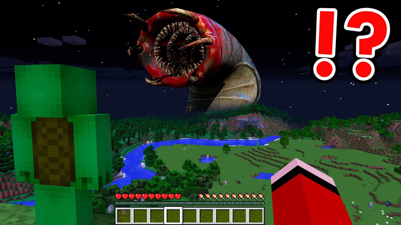 Zenichi and Mikey caught a scary monster on a hidden camera in the