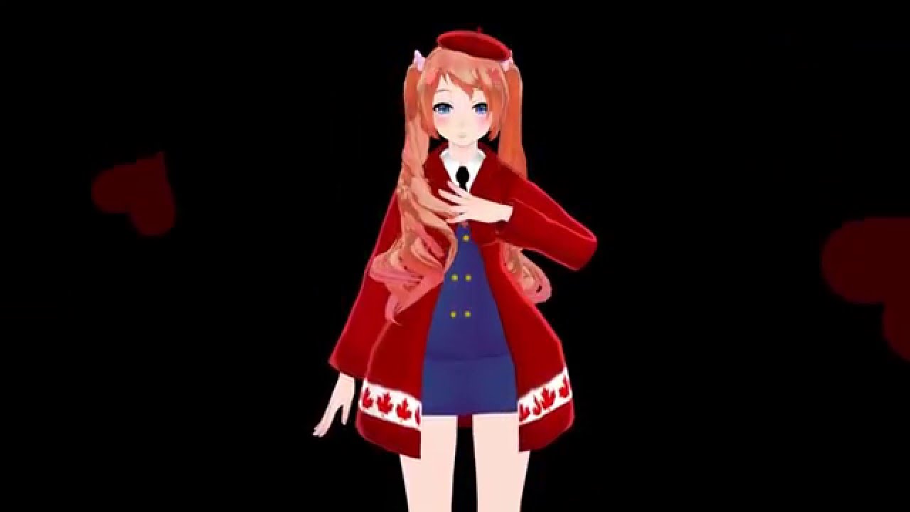 [MMD X APH] You are my Senpai / Nyo Canada