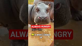 The Hungriest Baby Hippo Ever #animals #shorts #hippo