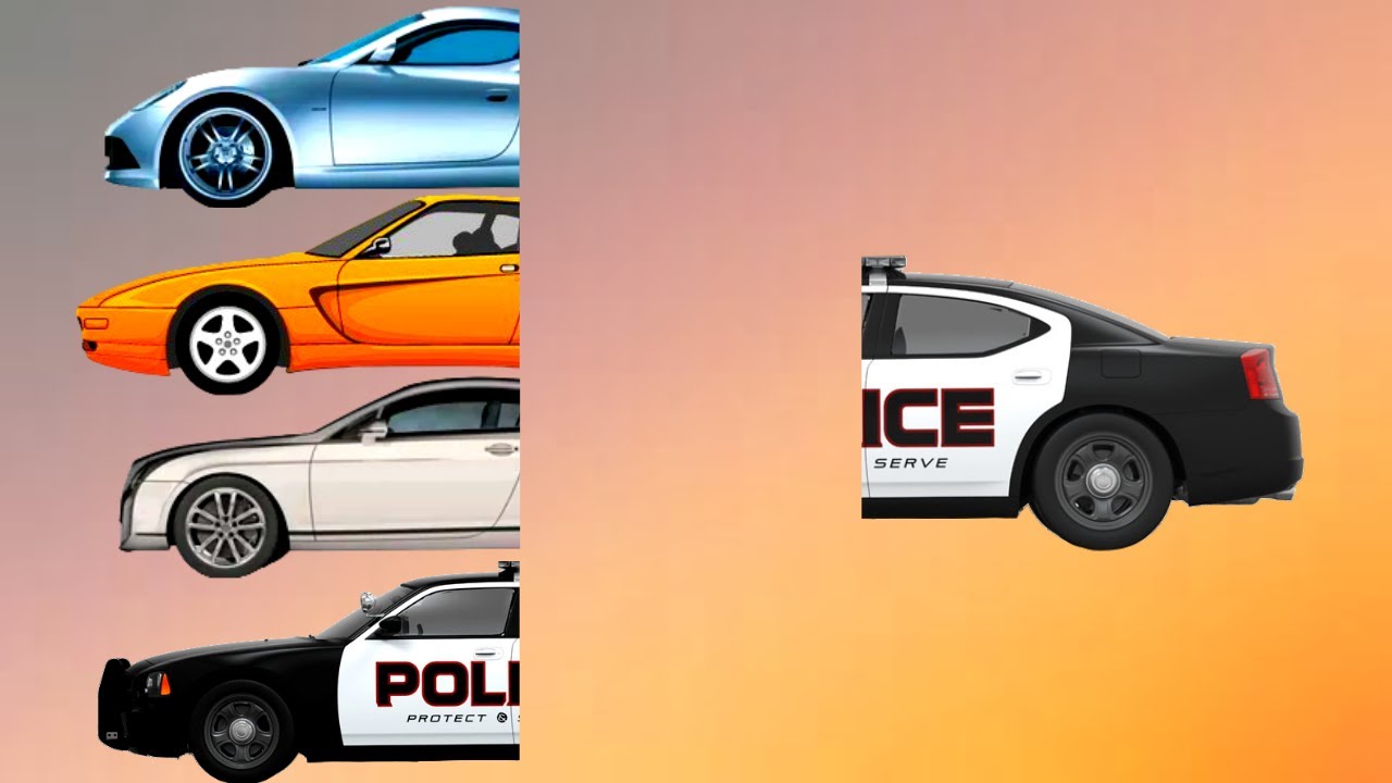 🚓 CORRECTLY GUESS THE POLICE CAR ON THE HEAD! 🚔 (POLICE CAR)