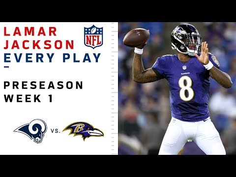 Every Lamar Jackson Throw & Run vs. Rams