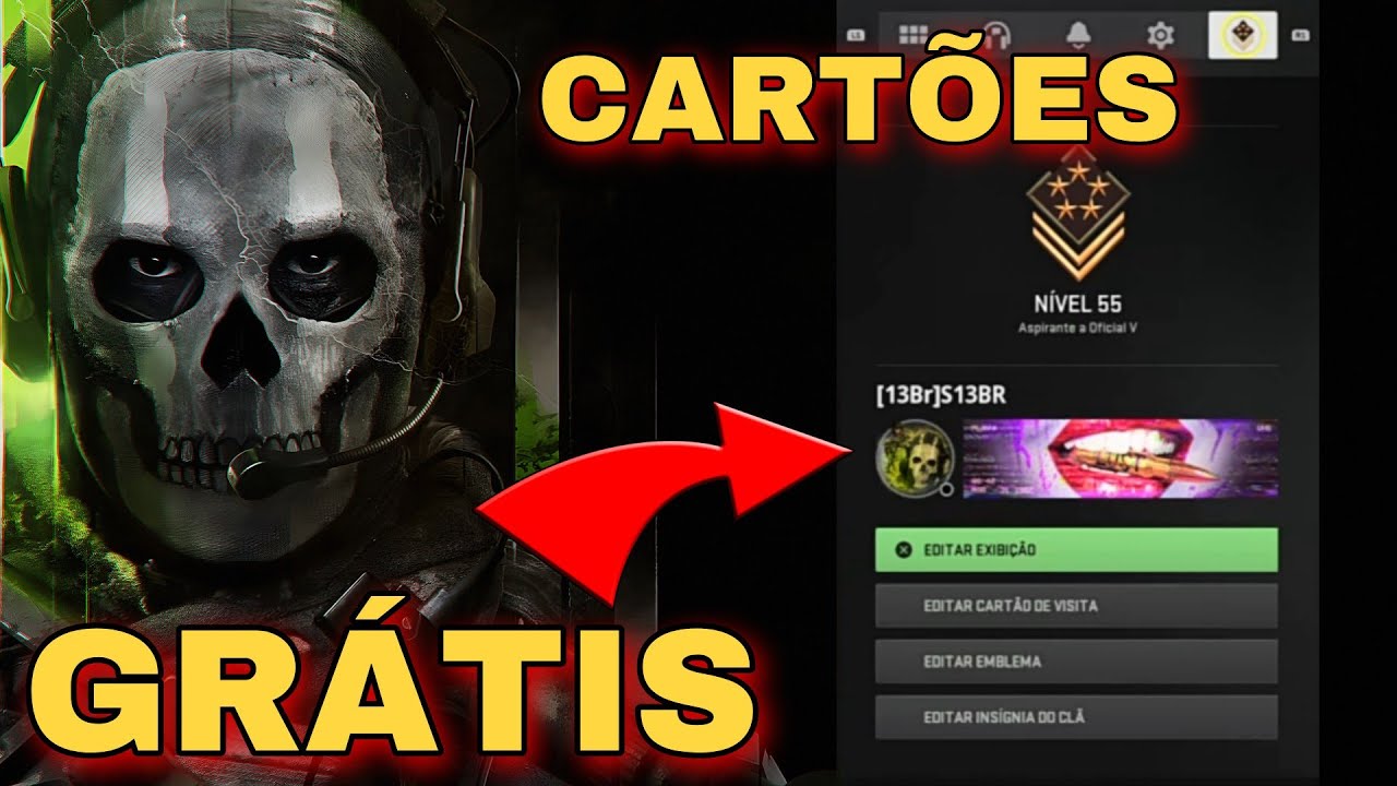 MW2 2022 Como ter Todos CARTÕES de VISITA YouTube