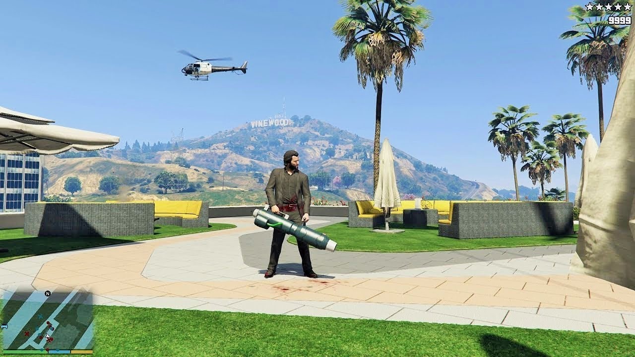 GTA 5 - Michael's FIVE STAR COP BATTLE At THE DIAMOND CASINO & RESORT (GTA V Funny Moments)