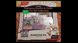 Pokemon TCG Scarlet & Violet 151 Alakazam EX Collection, abra, kadabra unboxing